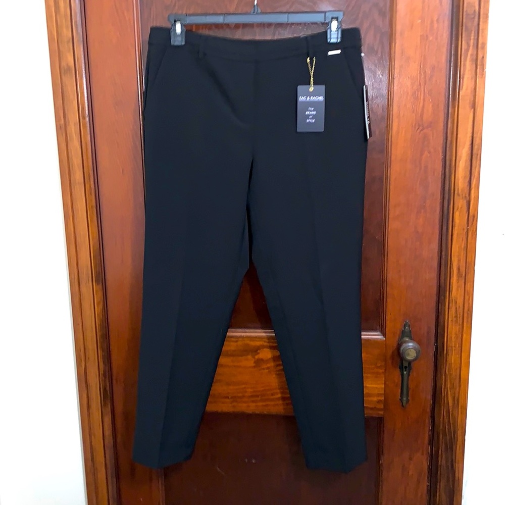NWT Zac & Rachel Bond 18 Slim Ankle Pant Black